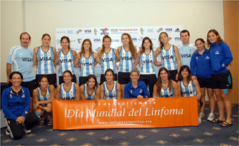 Las Leonas se suman al Día Mundial del Linfoma